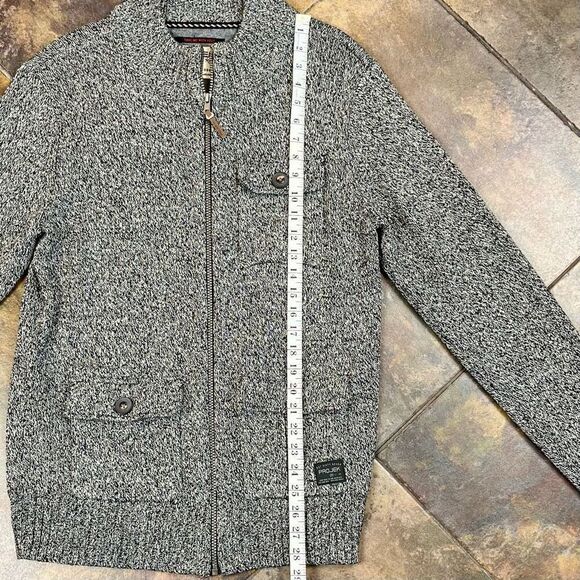 Projek Raw Men’s Full Zip Grey Sweater Large - Picture 6 of 11